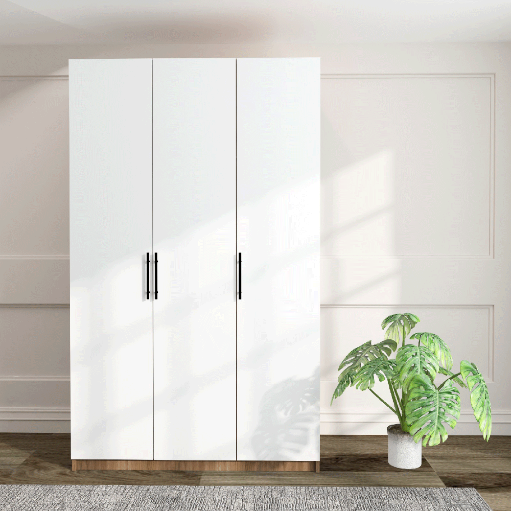 دولاب ملابس خشب 3 باب بتصميم أنيق