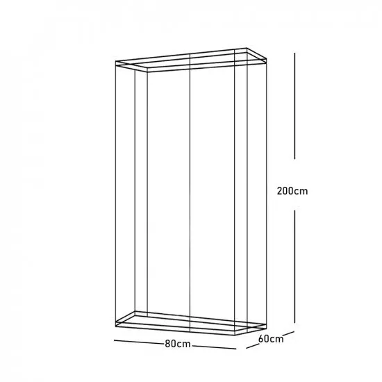 دولاب ملابس خشبي أبيض وخشبي مقاوم للتلف